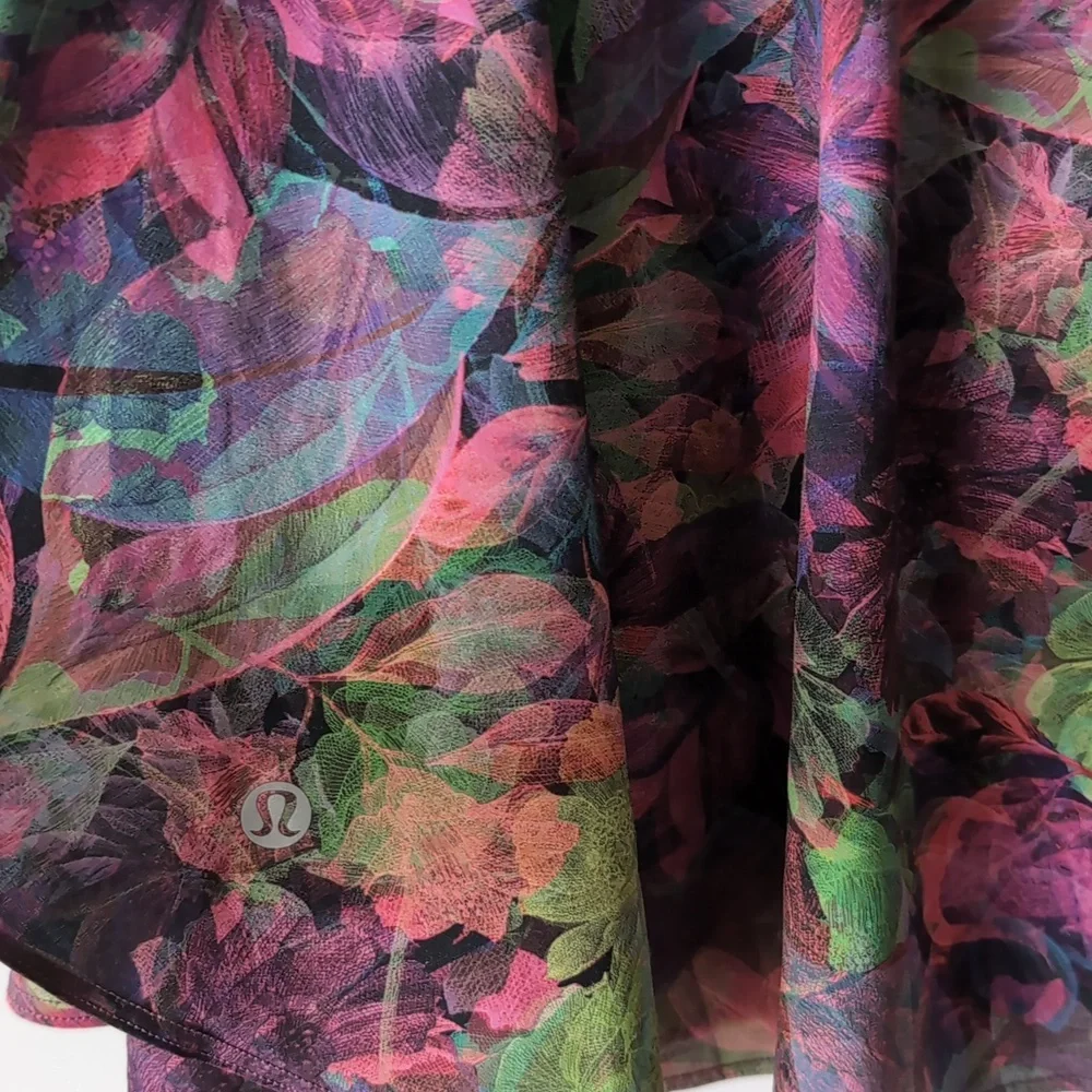 Lululemon Court Rival High-Rise Skirt 2 Vivid Floral Tone Multi